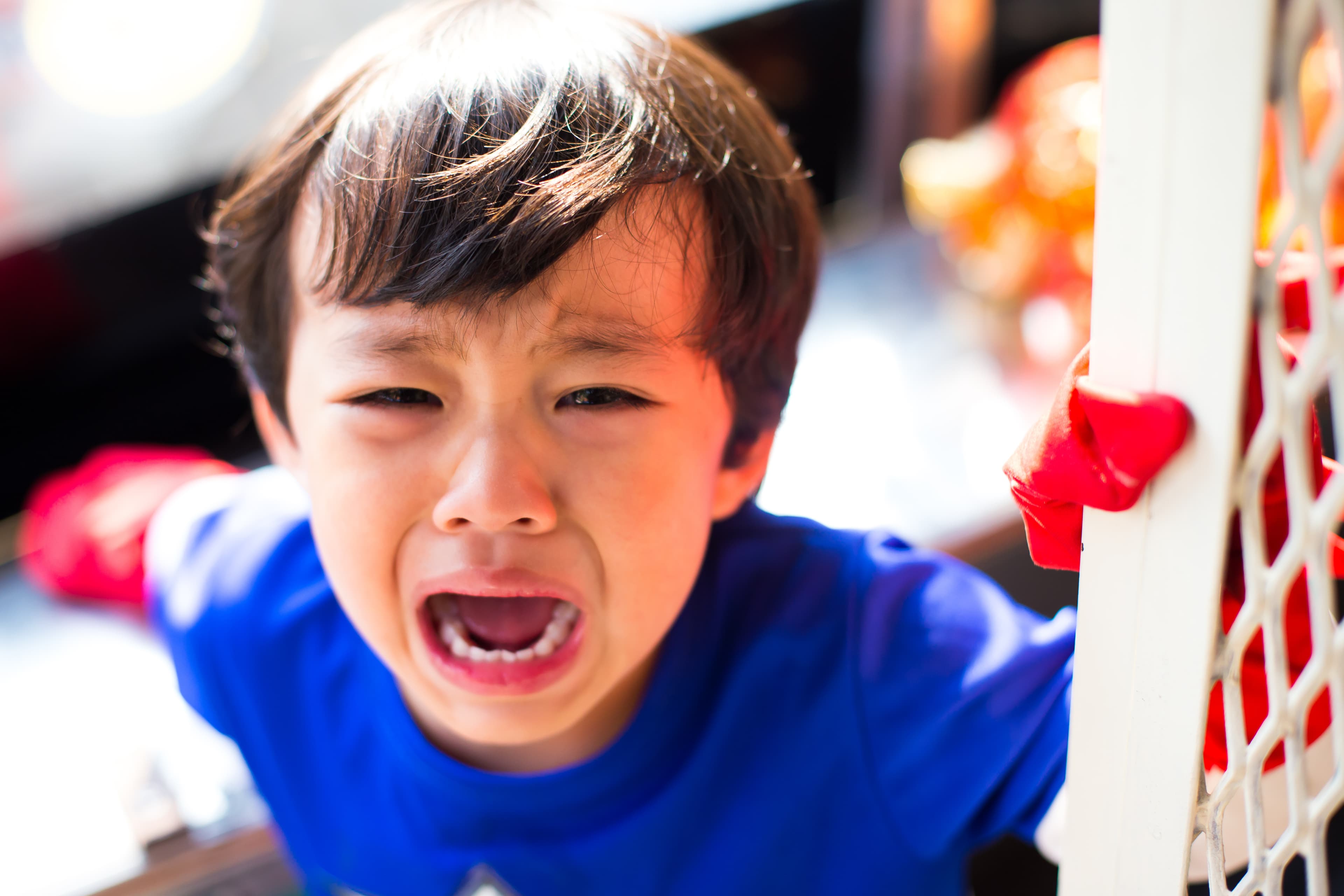 Dealing with a child having a meltdown